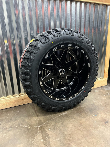 20x12 8x170 TIS 551BM wheels and 33x12.50 TIS MT tires