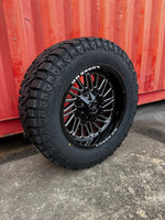 20x10 6x5.5 & 6x135 Luxx Hd LHD19 Gloss Black Milled wheels and 35x12.50 Versatyre RT HD tires