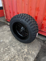 20x12 6x5.5 & 6x135 Luxx Hd LHD19 Matte Face/Gloss Lip wheels and 35x12.50 RBP MT1 tires