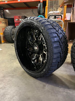 24x14 6x5.5 & 6x135 American Truxx Destiny Milled wheels and 33x14.50 Haida RT tires