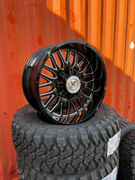 20x10 8x6.5 & 8x170 XF Off-Road XF-240 Gloss Black & Milled