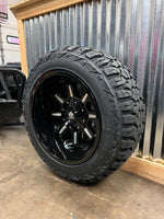 20x12 6x5.5 & 6x135 Mayhem Combat Milled wheels and 33x12.50 Heritage MT tires