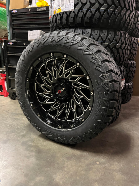 20x10 8x6.5 Worx 820BM wheels and 33x12.50 Atlander Roverclaw RT tires