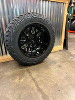 20x12 8x6.5 & 8x170 Mayhem Cogent GBM wheels and 35x12.50 Kanati Mud Hog tires