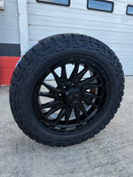 20x9 8x6.5 TIS 547B Gloss (00) Offset wheels and 285/55 Venom Trail Hunter RT tires