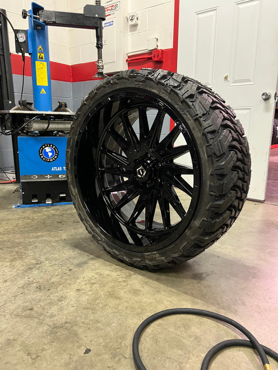 24x12 6x5.5 TIS 547B wheels and 33x13.50 Atturo MTS tires